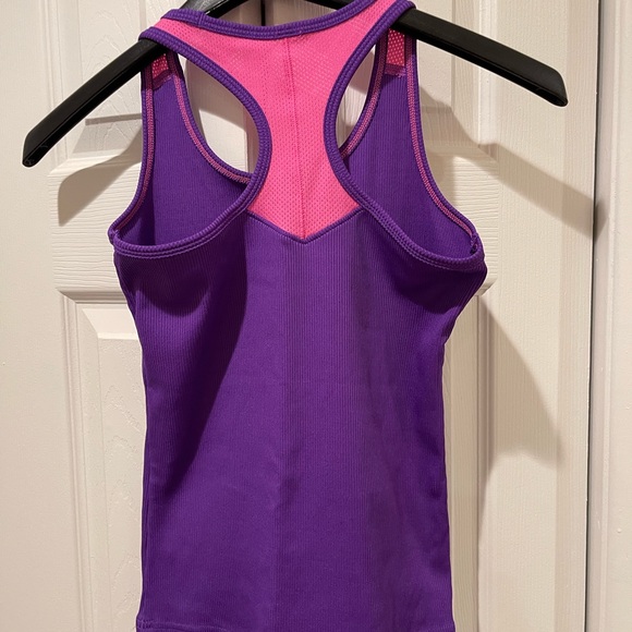 Under armour purple and pink workout top - Picture 2 of 4